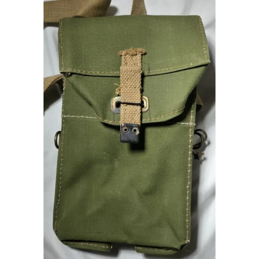 Original 1944 British Light II Respirator Pouch Bag Carry WWII Canvas Haversack